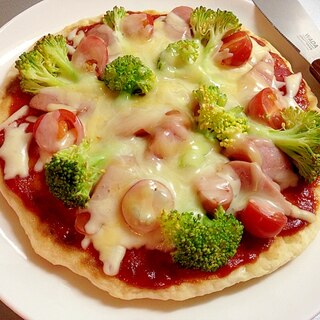 フライパンで❤︎大満足❤︎手作りピザ